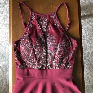 Maroon Homecoming Dress
